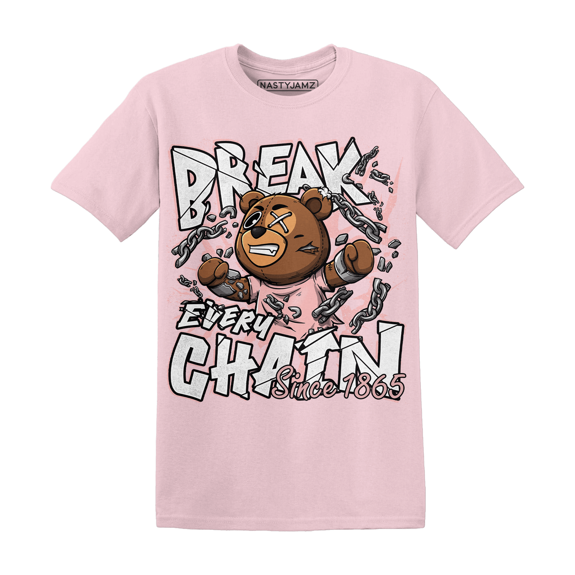 Low Legend Pink 11s T Shirt Match BER Break Chain - NastyJamz