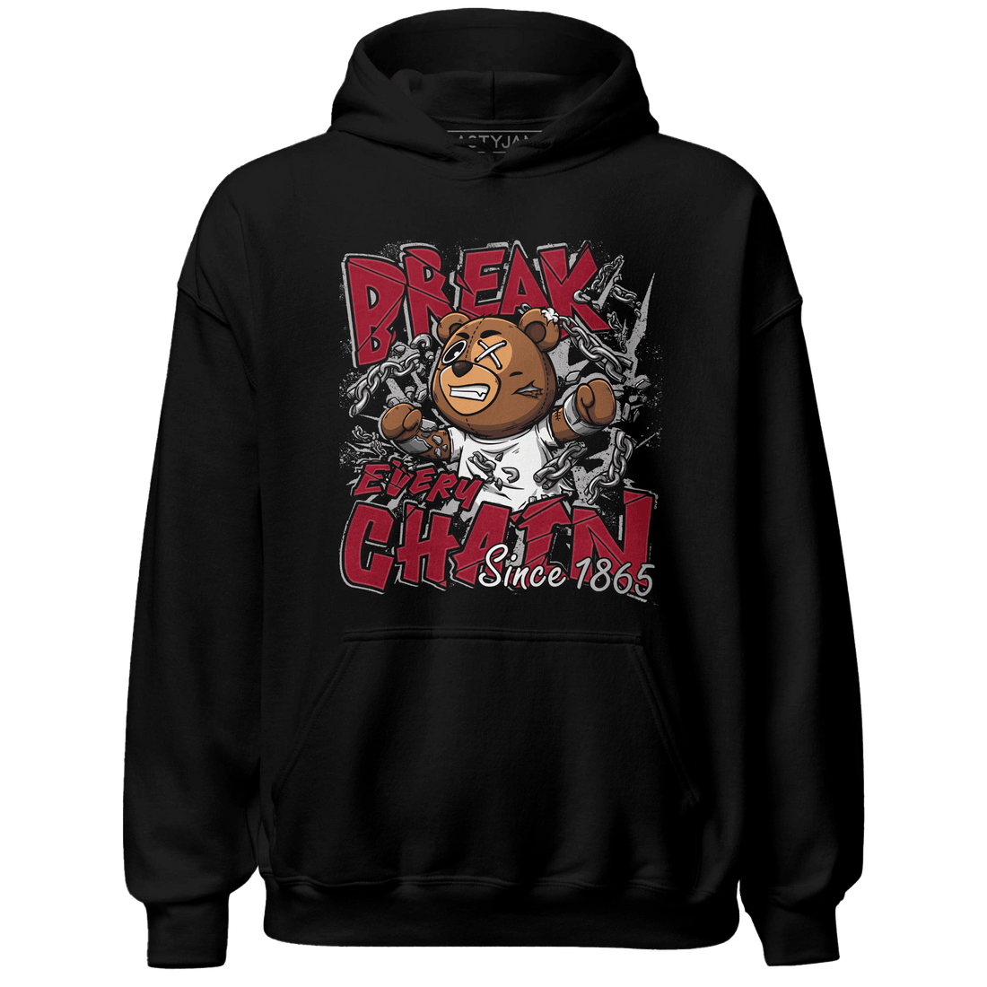 Retro Red Taxi 12s Hoodie Match BER Break Chain - NastyJamz