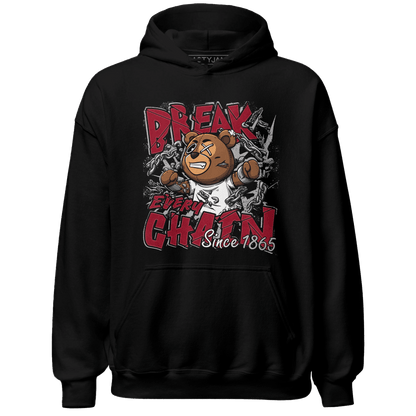 Retro Red Taxi 12s Hoodie Match BER Break Chain - NastyJamz
