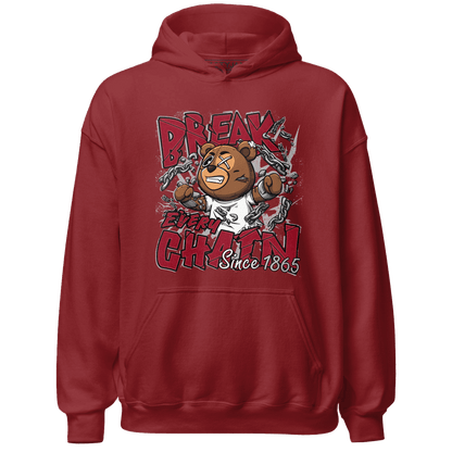 Retro Red Taxi 12s Hoodie Match BER Break Chain - NastyJamz