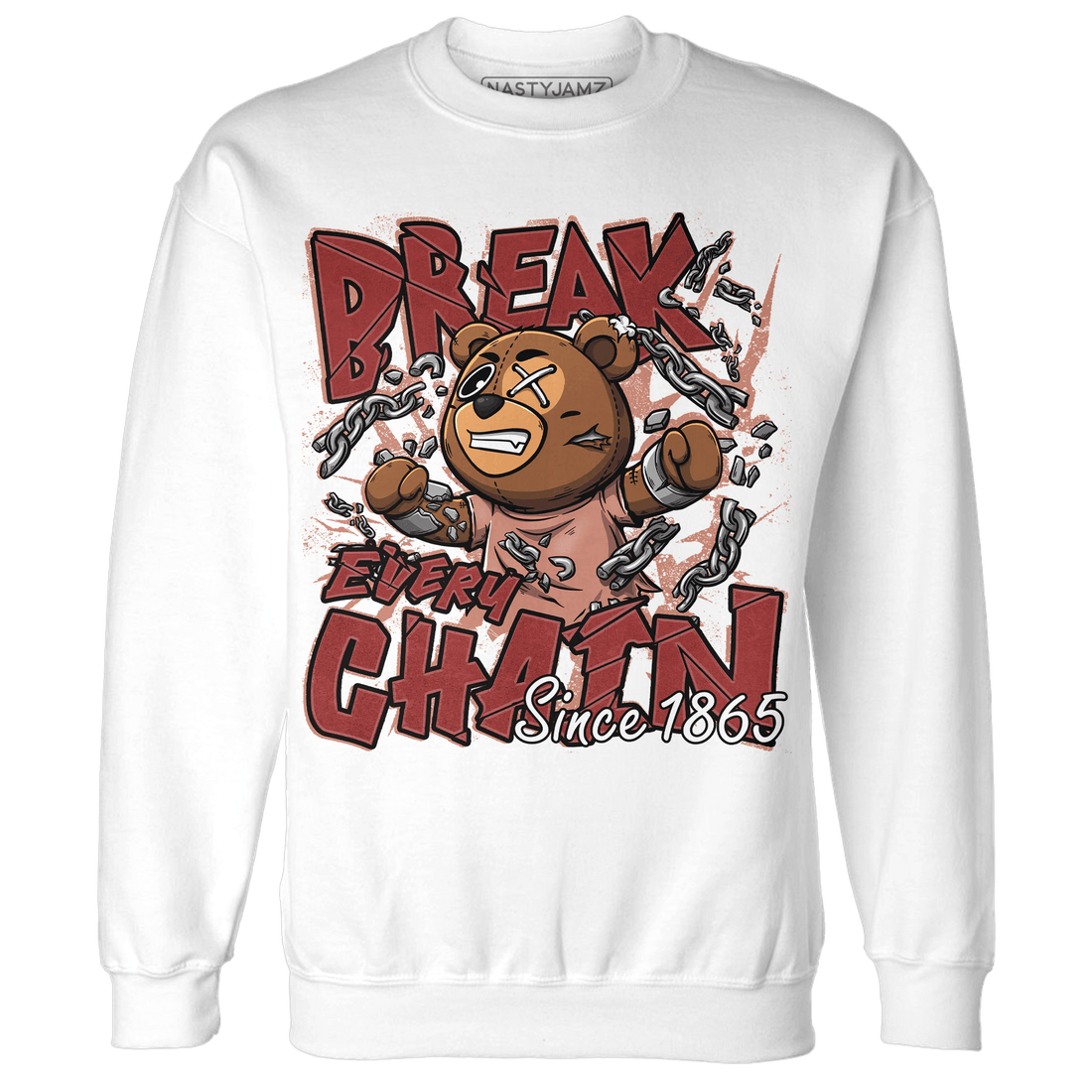 Dune Red 13s Sweatshirt Match BER Break Chain - NastyJamz
