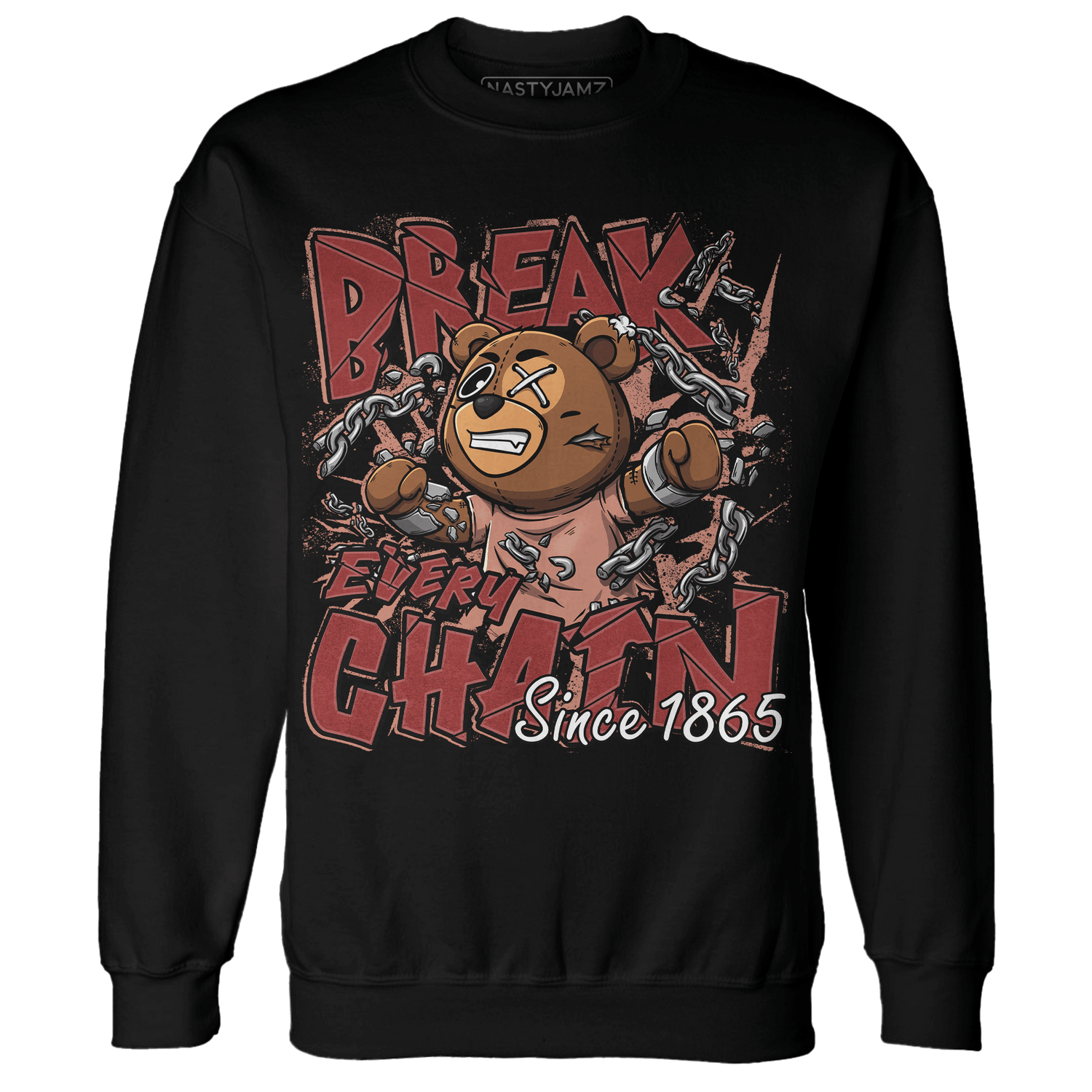 Dune Red 13s Sweatshirt Match BER Break Chain - NastyJamz