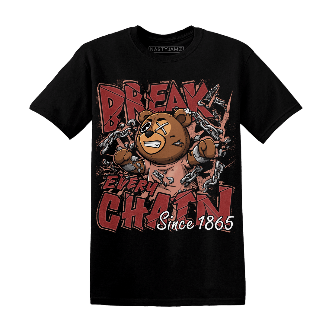 Dune Red 13s T Shirt Match BER Break Chain - NastyJamz