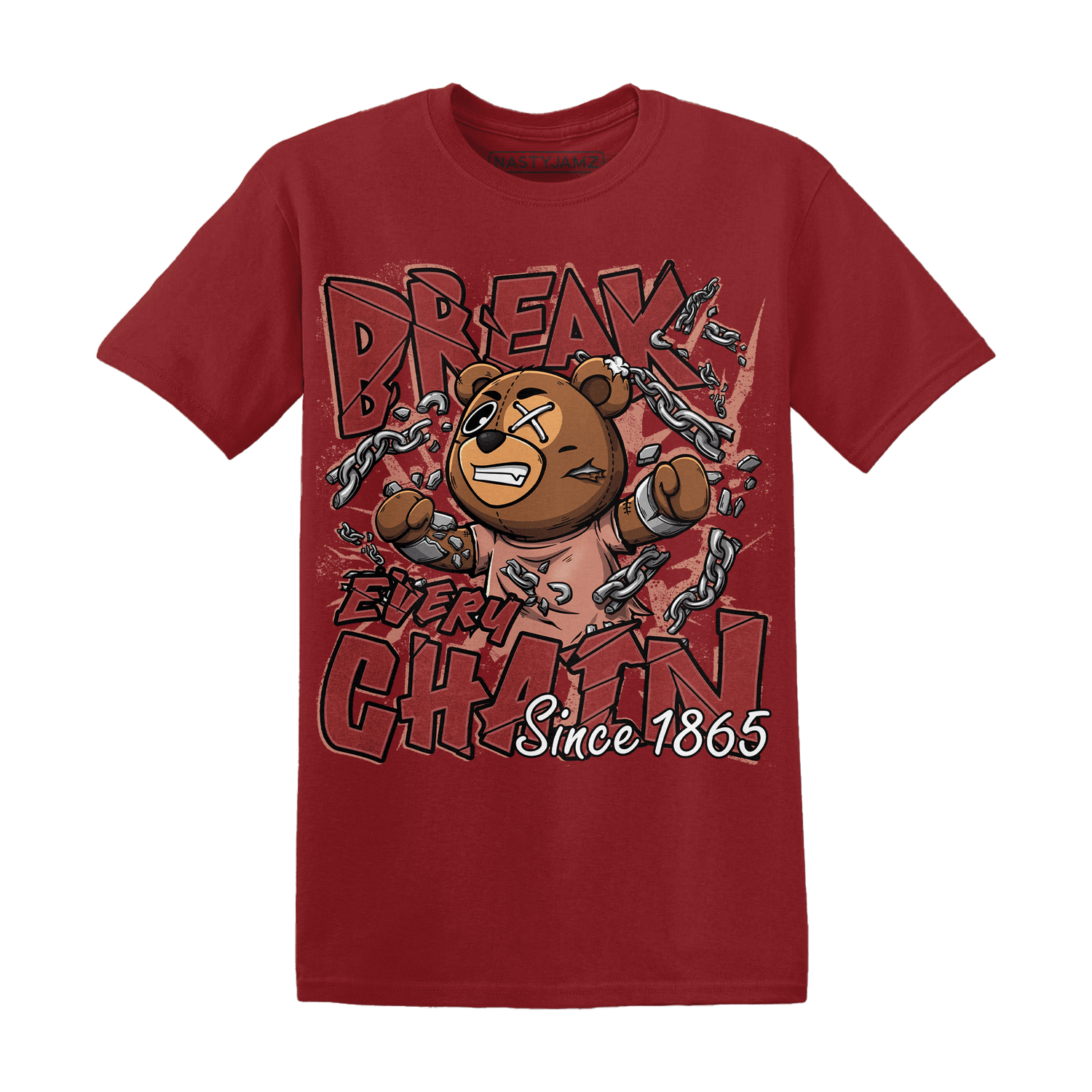 Dune Red 13s T Shirt Match BER Break Chain - NastyJamz