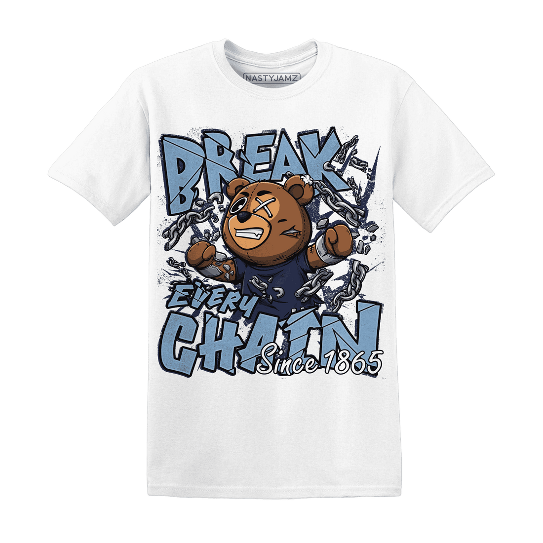First In Flight 1s T Shirt Match BER Break Chain - NastyJamz