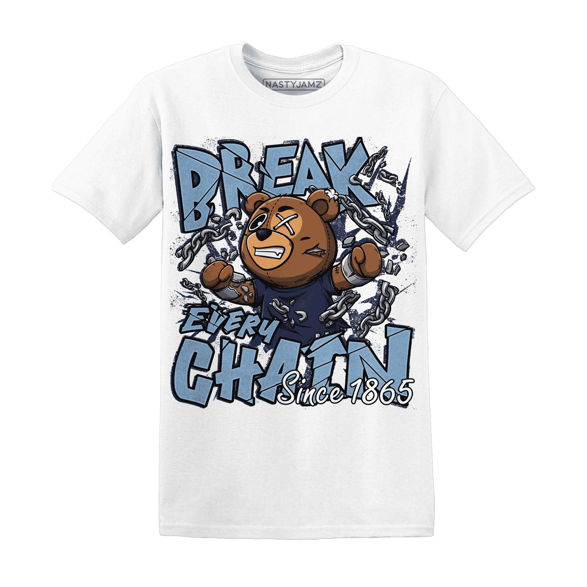 First In Flight 1s T Shirt Match BER Break Chain - NastyJamz