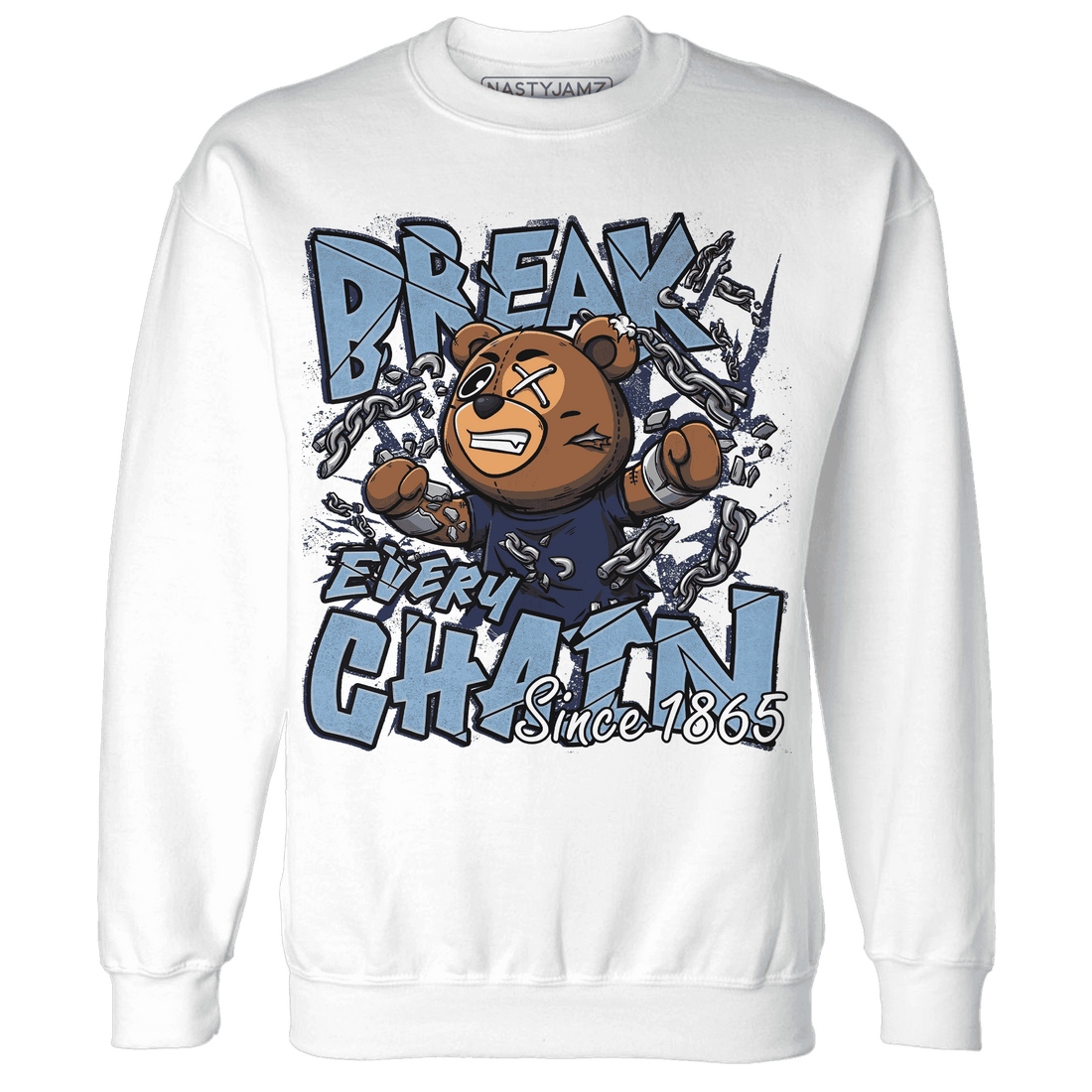 First In Flight 1s Sweatshirt Match BER Break Chain - NastyJamz
