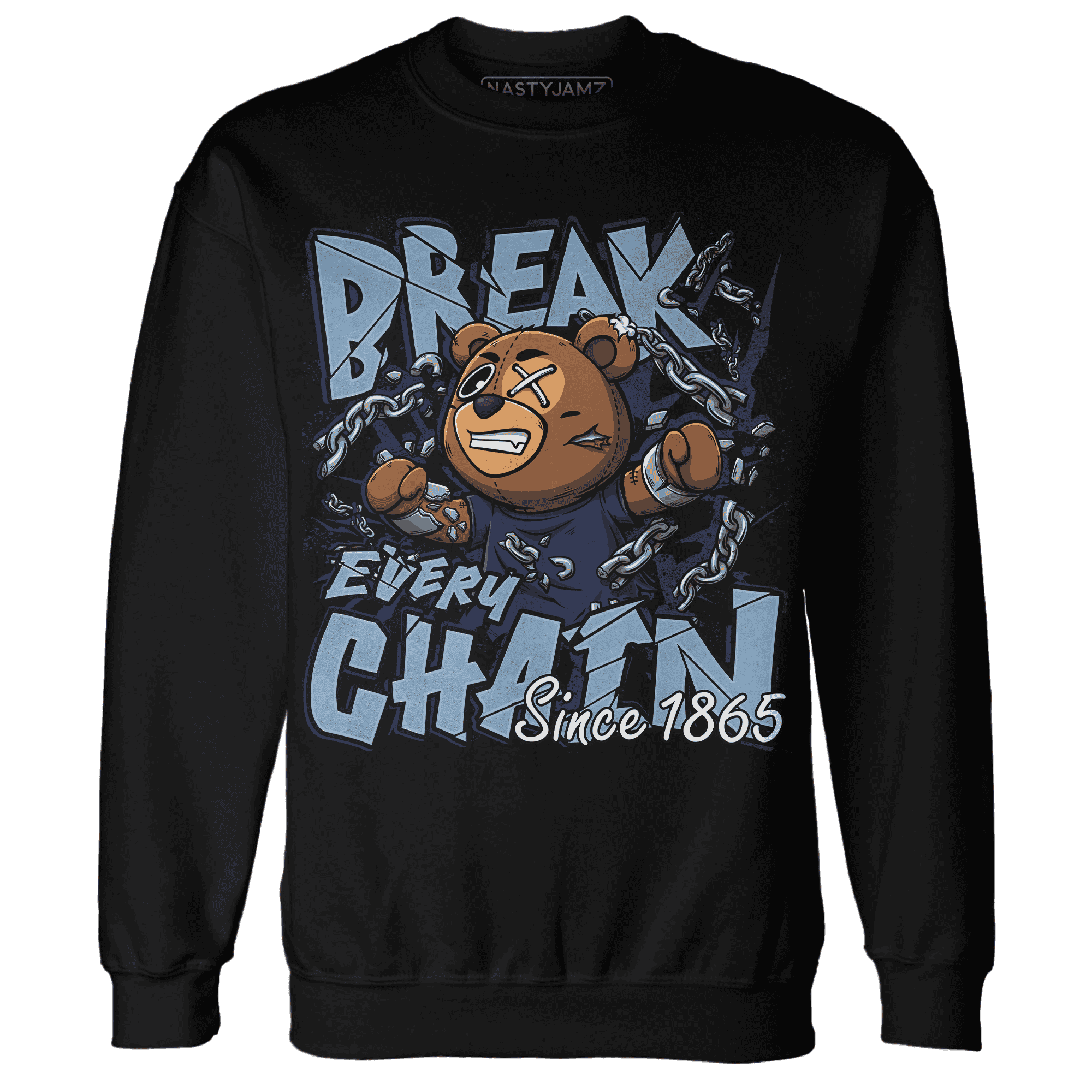 First In Flight 1s Sweatshirt Match BER Break Chain - NastyJamz