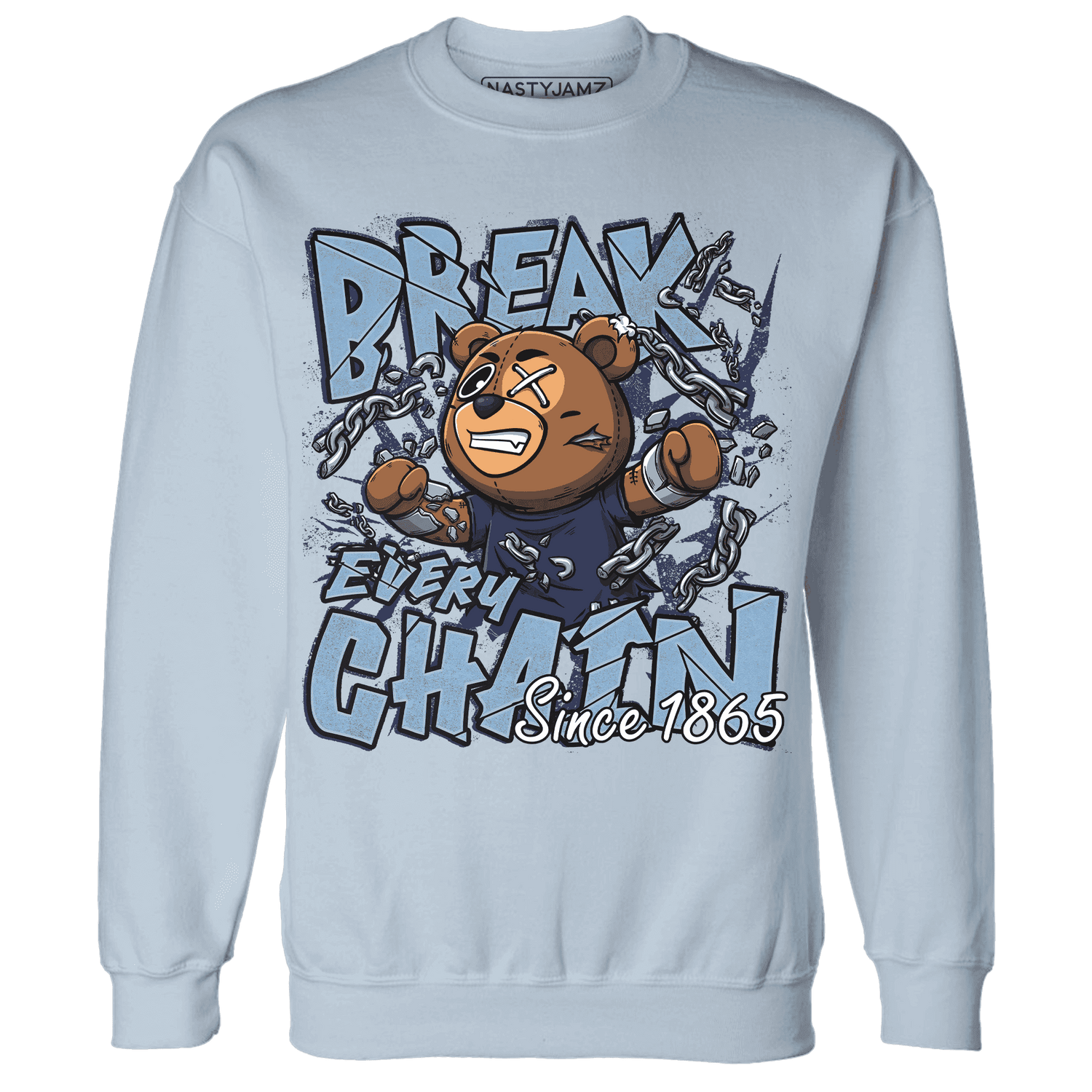 First In Flight 1s Sweatshirt Match BER Break Chain - NastyJamz