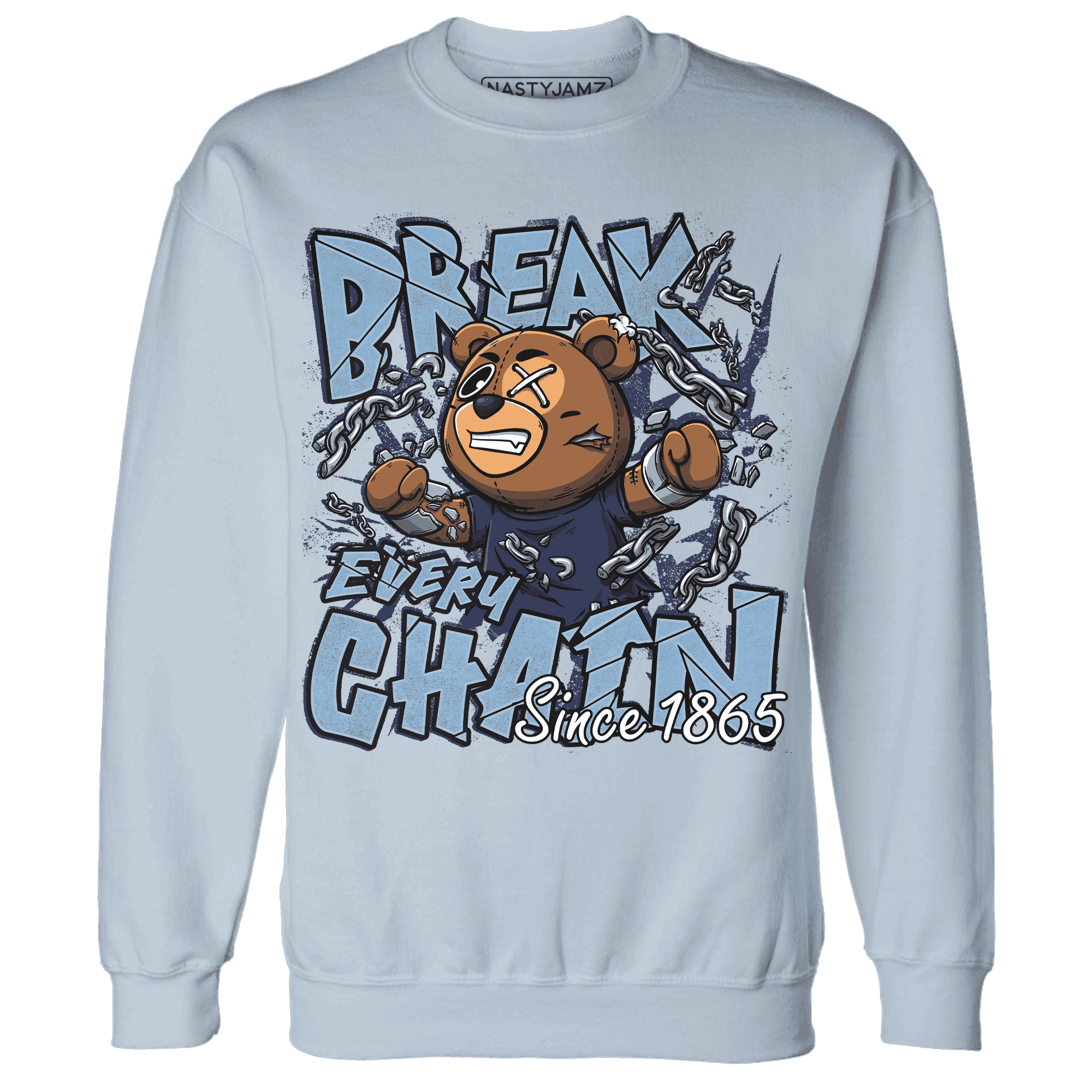First In Flight 1s Sweatshirt Match BER Break Chain - NastyJamz