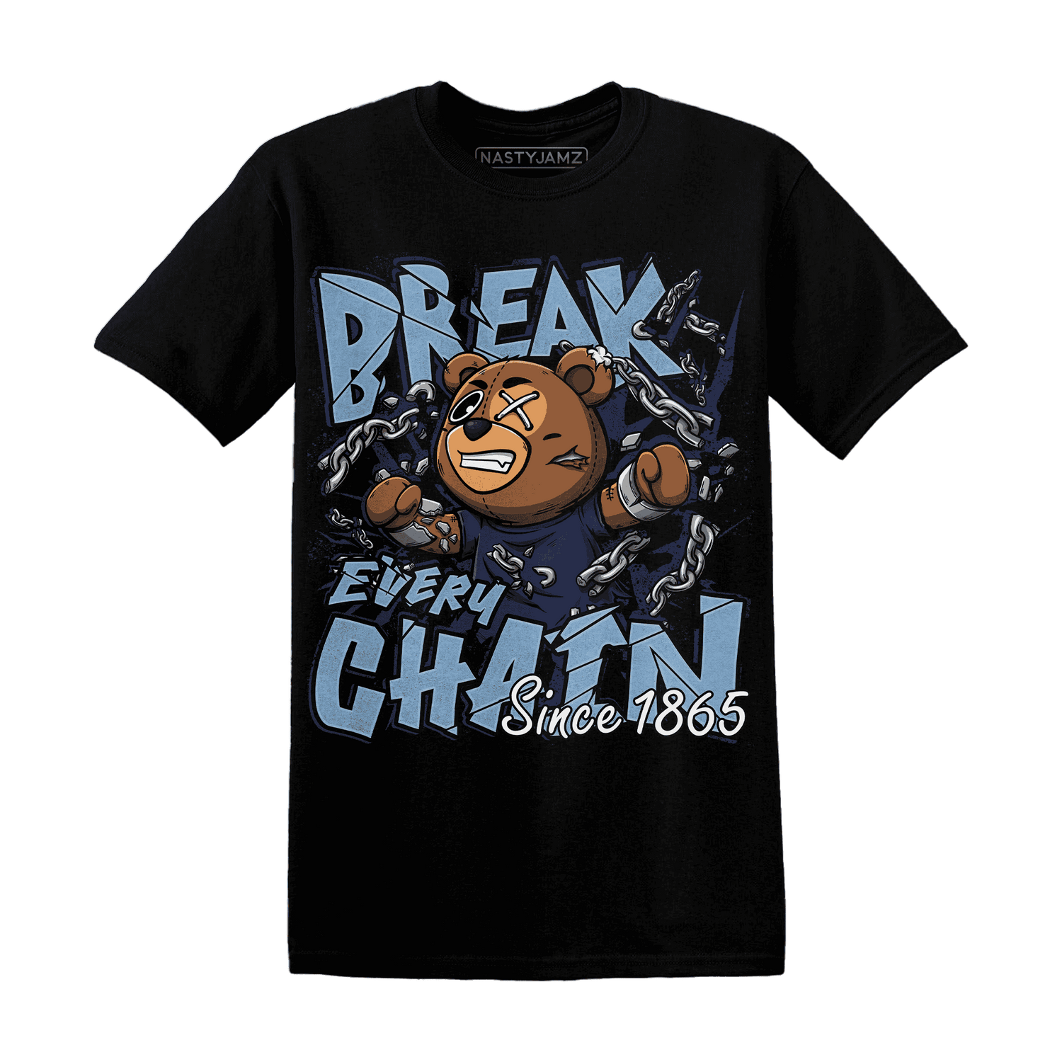 First In Flight 1s T Shirt Match BER Break Chain - NastyJamz