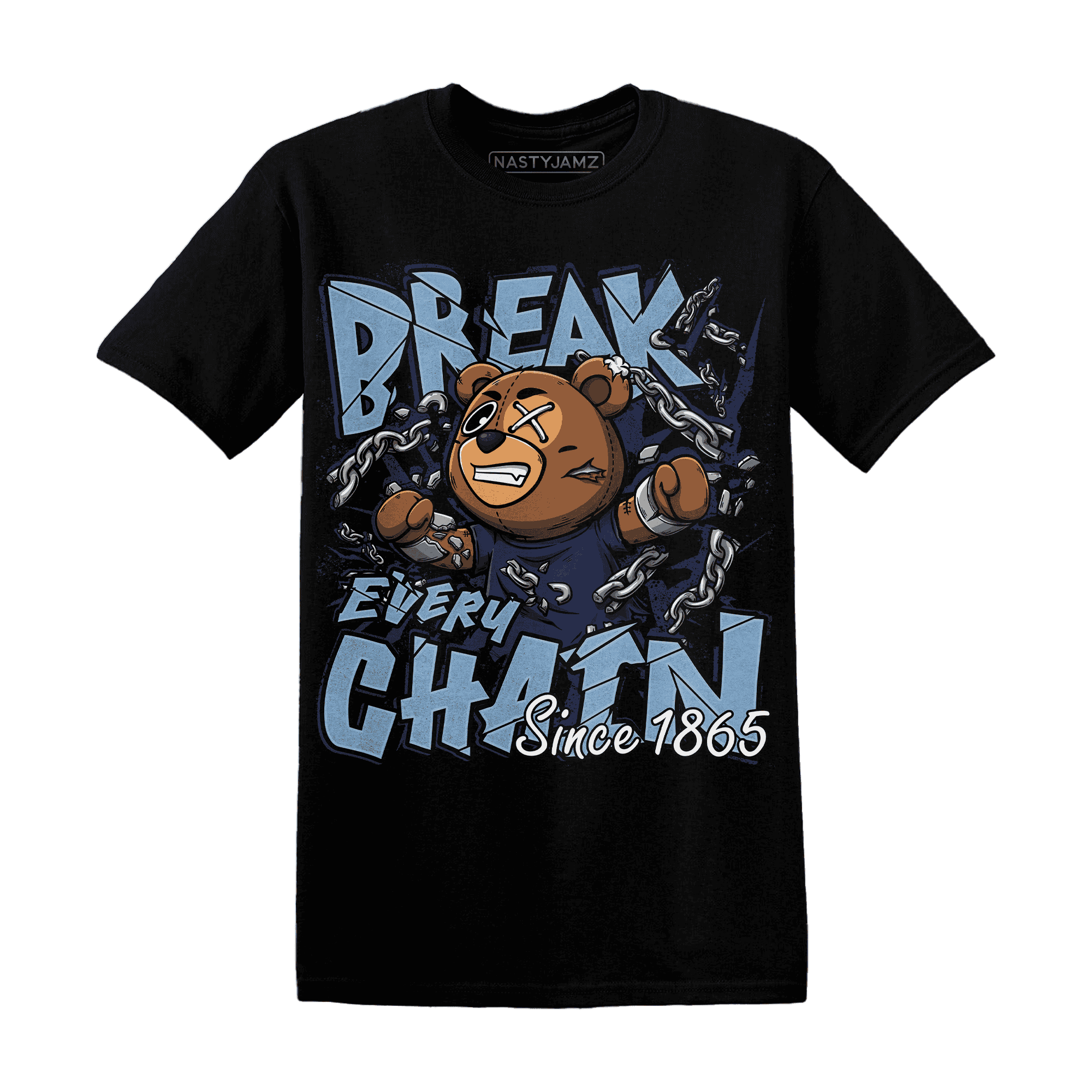 First In Flight 1s T Shirt Match BER Break Chain - NastyJamz