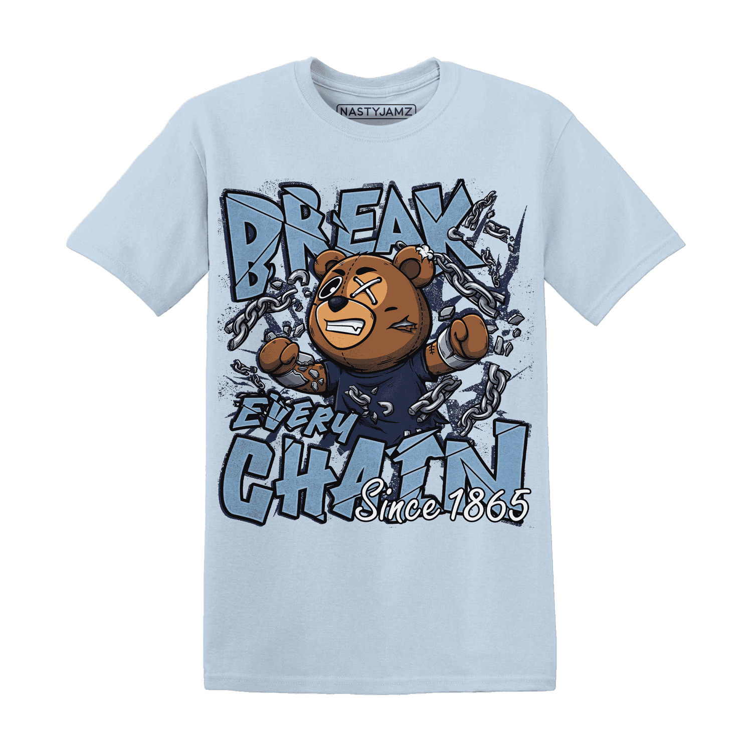 First In Flight 1s T Shirt Match BER Break Chain - NastyJamz