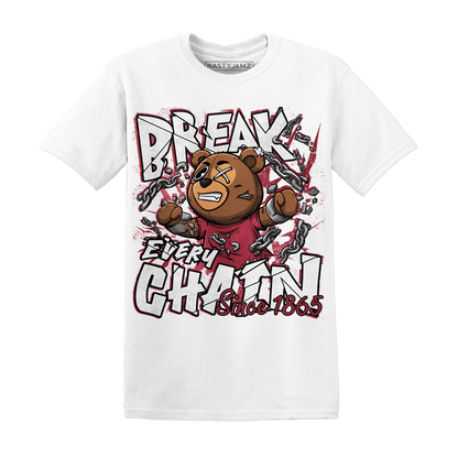 High 85 Metallic Burgundy 1s T Shirt Match BER Break Chain - NastyJamz