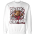 High 85 Metallic Burgundy 1s Sweatshirt Match BER Break Chain - NastyJamz