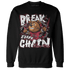 High 85 Metallic Burgundy 1s Sweatshirt Match BER Break Chain - NastyJamz