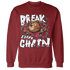 High 85 Metallic Burgundy 1s Sweatshirt Match BER Break Chain - NastyJamz