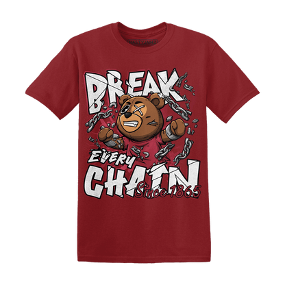 High 85 Metallic Burgundy 1s T Shirt Match BER Break Chain - NastyJamz