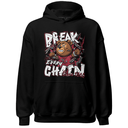 High 85 Metallic Burgundy 1s Hoodie Match BER Break Chain - NastyJamz