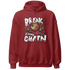 High 85 Metallic Burgundy 1s Hoodie Match BER Break Chain - NastyJamz