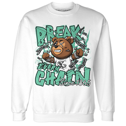High OG Green Glow 1s Sweatshirt Match BER Break Chain - NastyJamz
