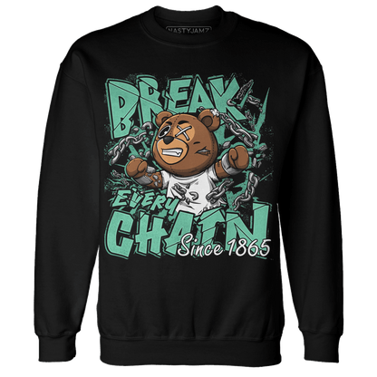 High OG Green Glow 1s Sweatshirt Match BER Break Chain - NastyJamz