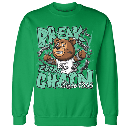 High OG Green Glow 1s Sweatshirt Match BER Break Chain - NastyJamz