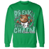 High OG Green Glow 1s Sweatshirt Match BER Break Chain - NastyJamz