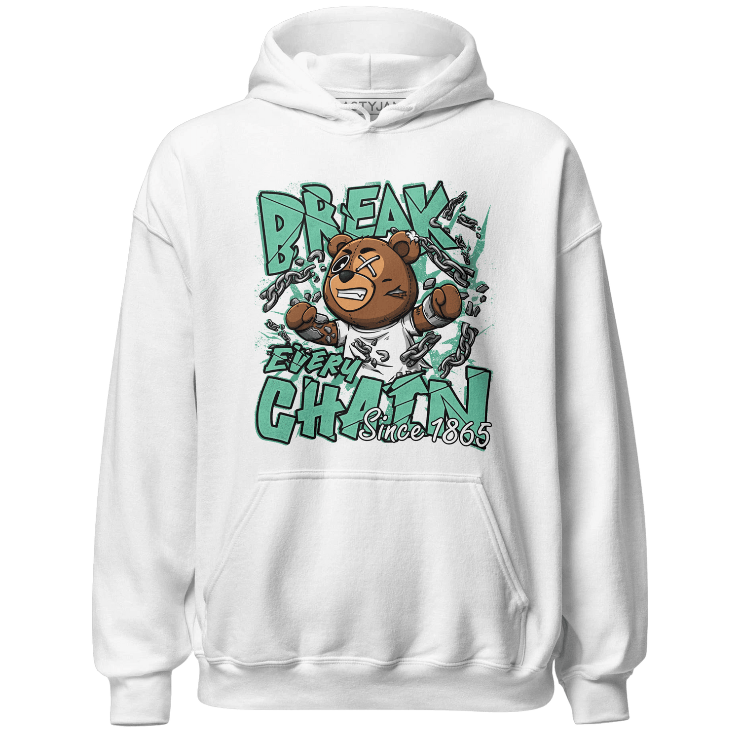 High OG Green Glow 1s Hoodie Match BER Break Chain - NastyJamz