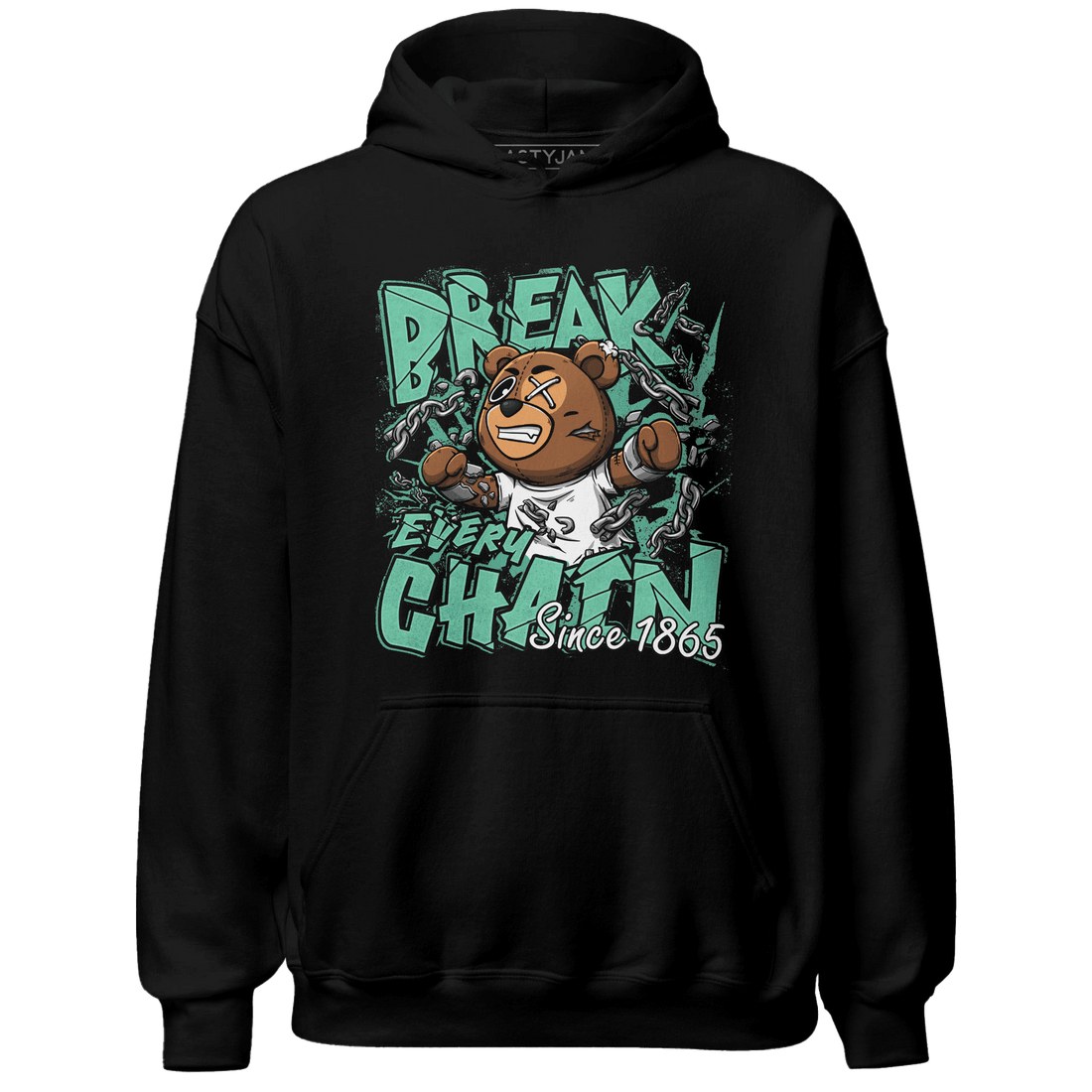 High OG Green Glow 1s Hoodie Match BER Break Chain - NastyJamz