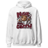 High White Team Red 1s Hoodie Match BER Break Chain - NastyJamz