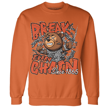 Georgia Peach 3s Sweatshirt Match BER Break Chain - NastyJamz