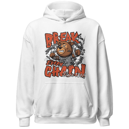 Georgia Peach 3s Hoodie Match BER Break Chain - NastyJamz