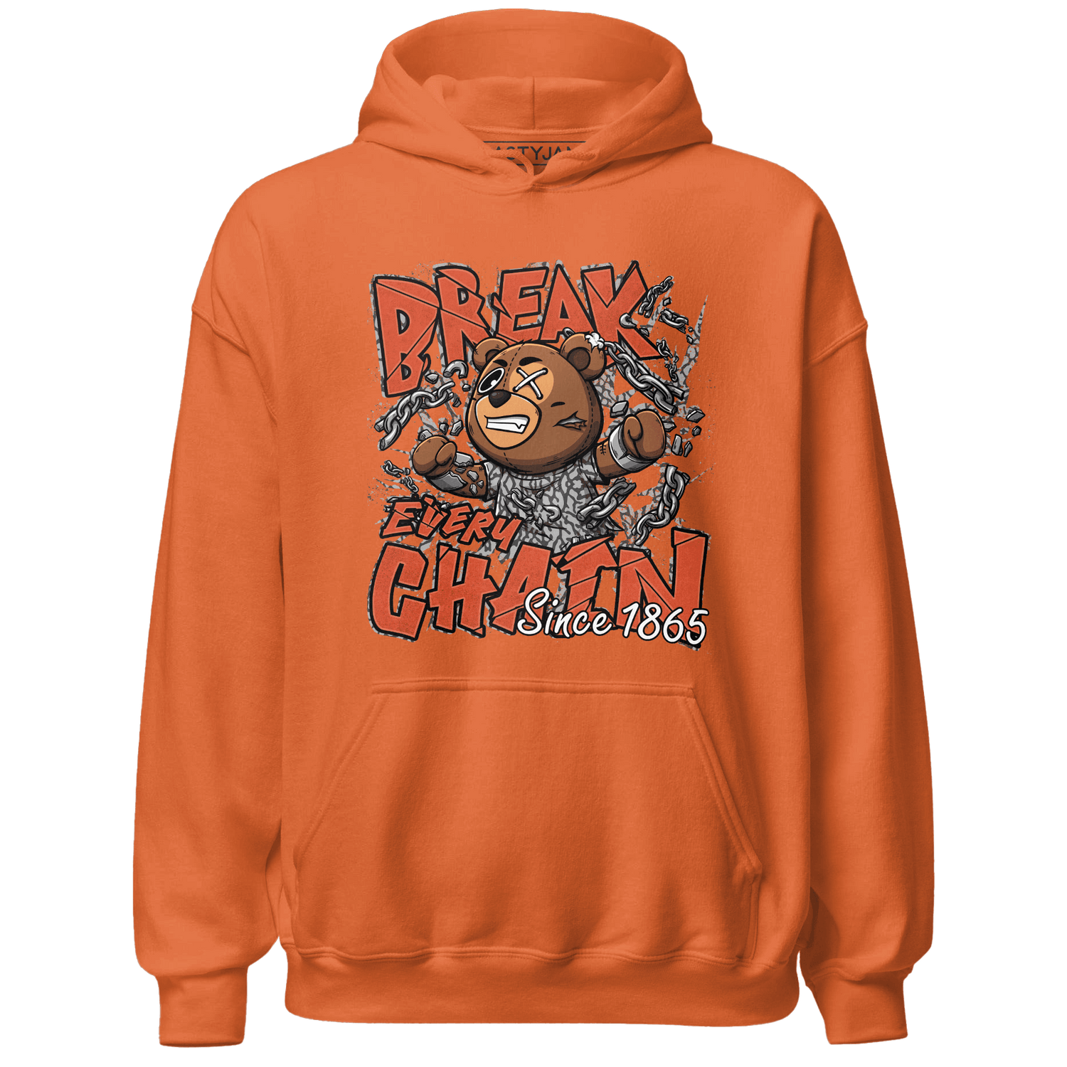 Georgia Peach 3s Hoodie Match BER Break Chain - NastyJamz