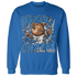 Industrial Blue 4s Sweatshirt Match BER Break Chain - NastyJamz
