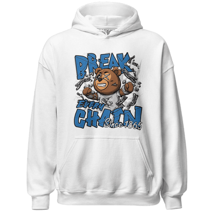 Industrial Blue 4s Hoodie Match BER Break Chain - NastyJamz