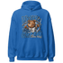 Industrial Blue 4s Hoodie Match BER Break Chain - NastyJamz