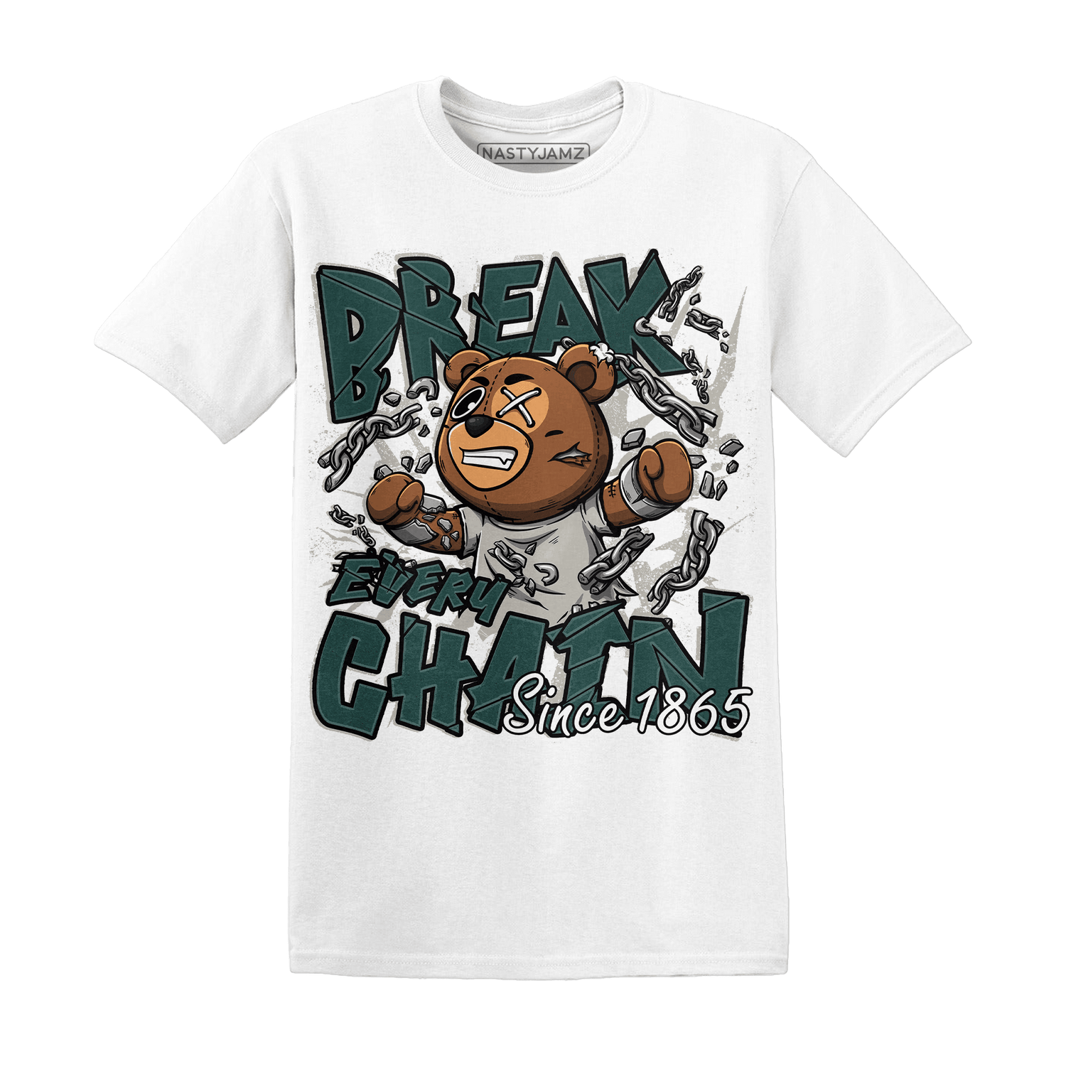 Oxidized Green 4s T Shirt BER Break Chain - NastyJamz