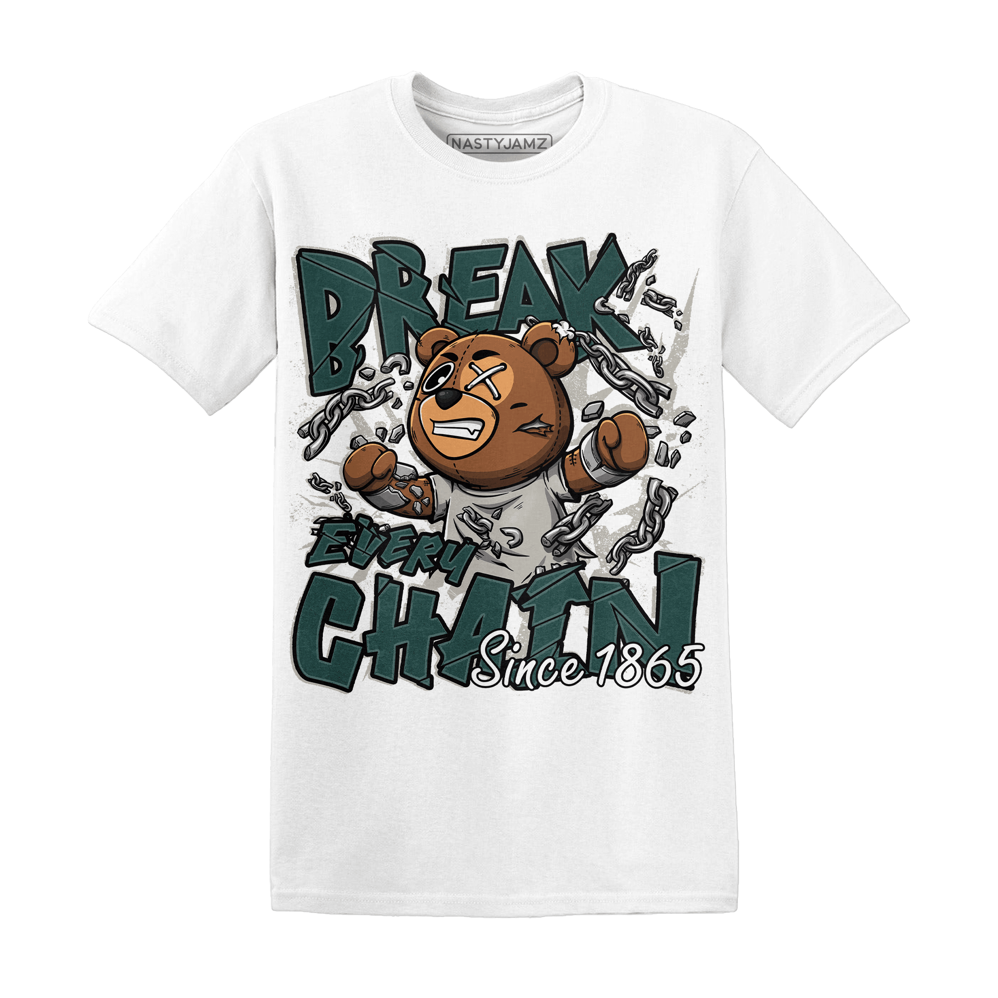 Oxidized Green 4s T Shirt BER Break Chain - NastyJamz