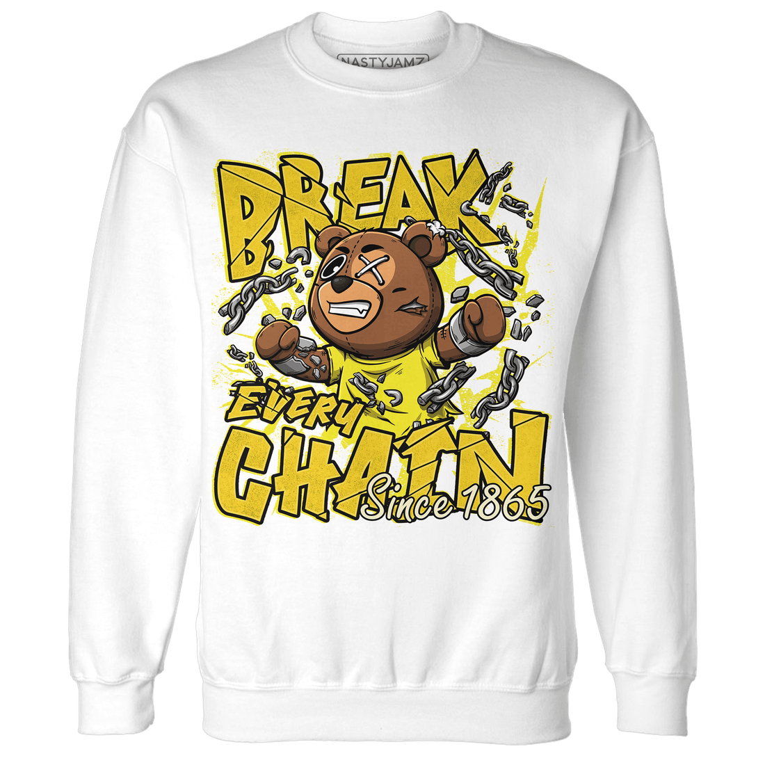 Vivid Sulfur 4s Sweatshirt Match BER Break Chain - NastyJamz