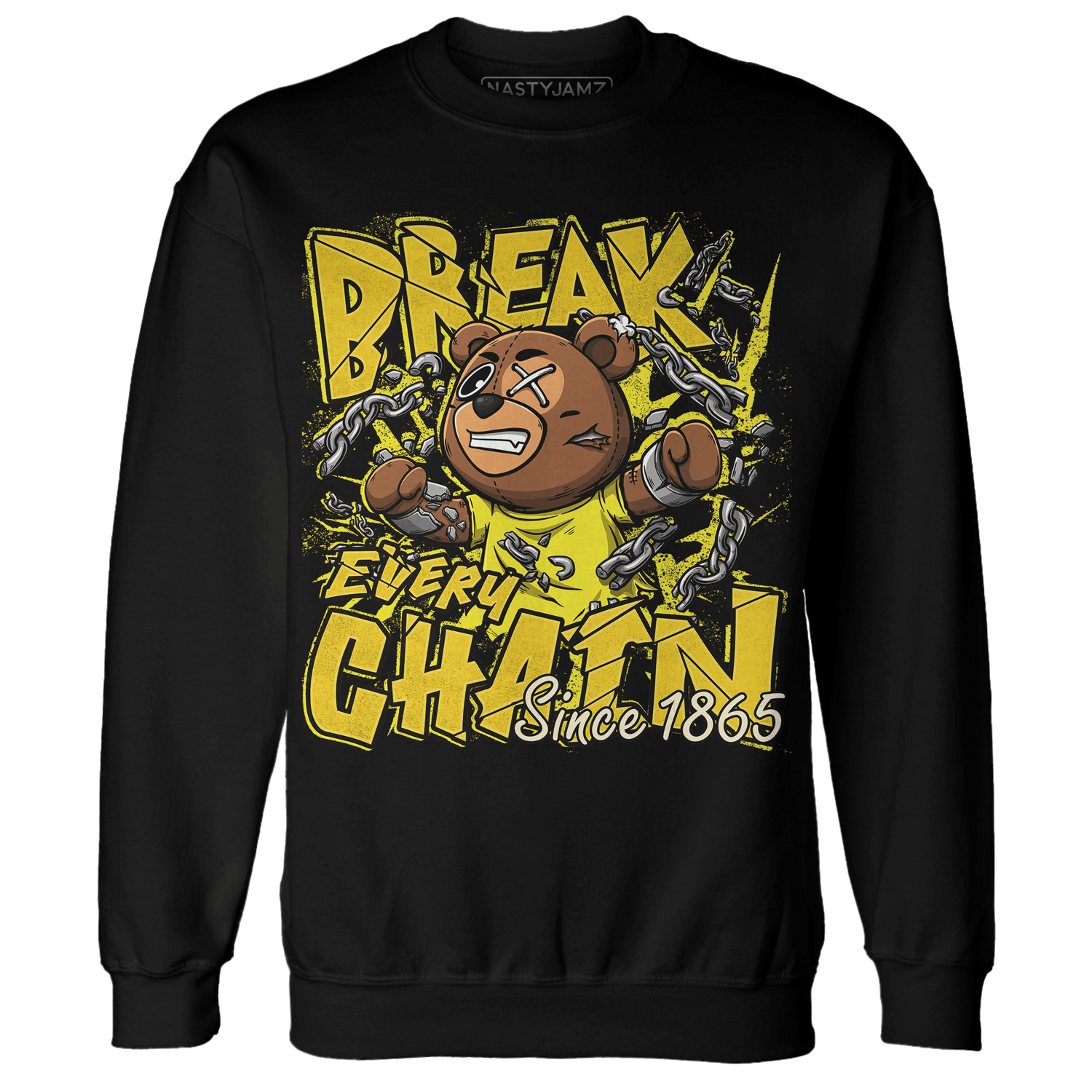 Vivid Sulfur 4s Sweatshirt Match BER Break Chain - NastyJamz