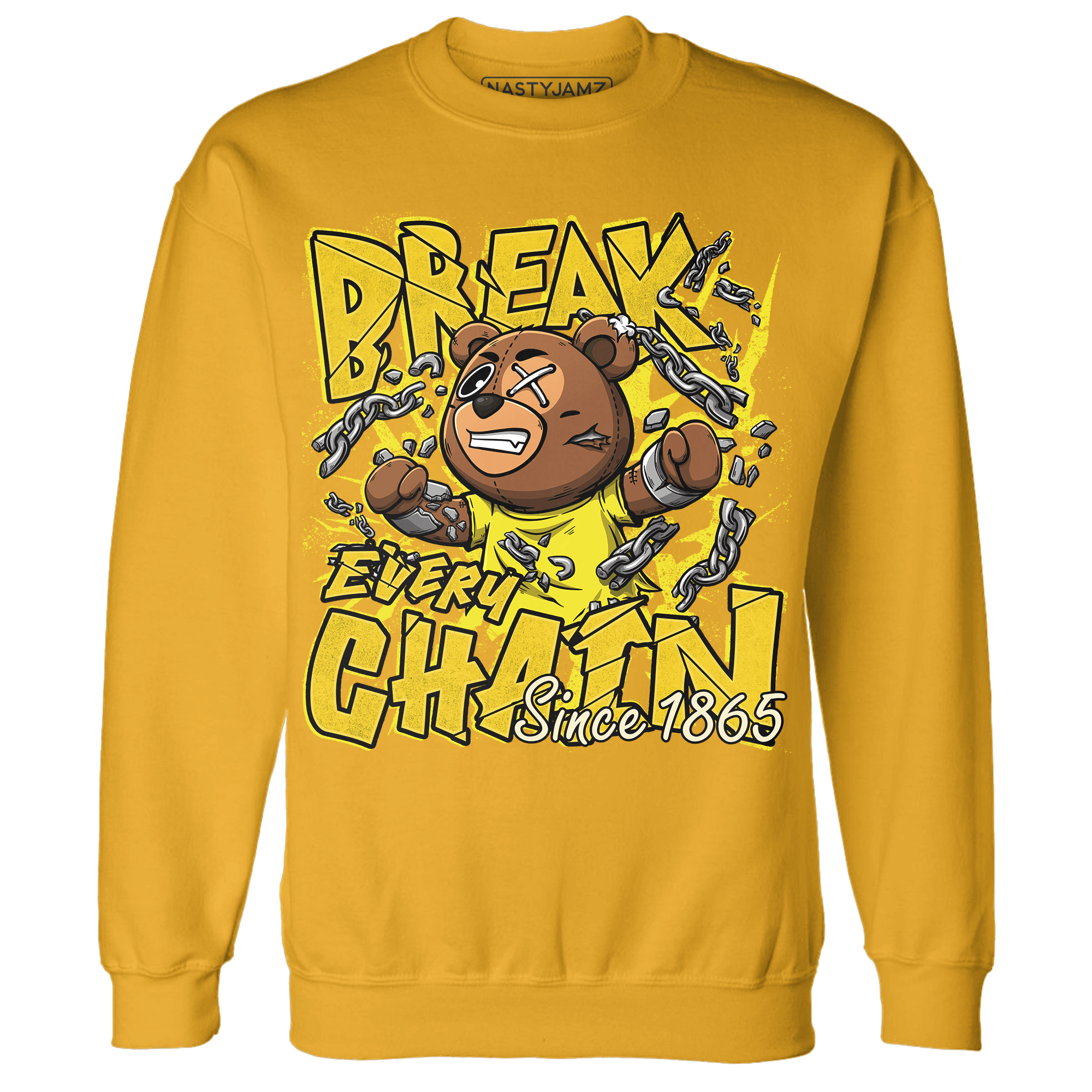 Vivid Sulfur 4s Sweatshirt Match BER Break Chain - NastyJamz