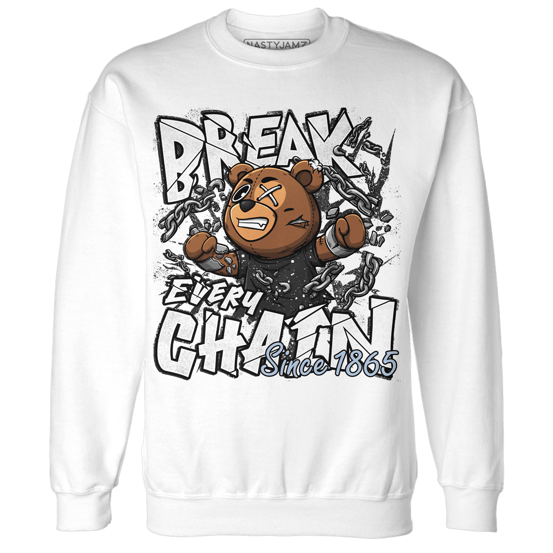 Reverse Oreo 6s Sweatshirt Match BER Break Chain - NastyJamz