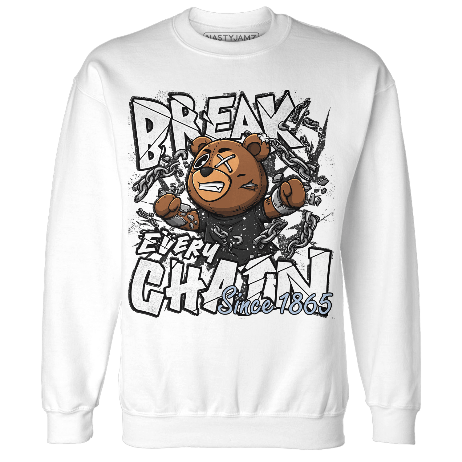Reverse Oreo 6s Sweatshirt Match BER Break Chain - NastyJamz