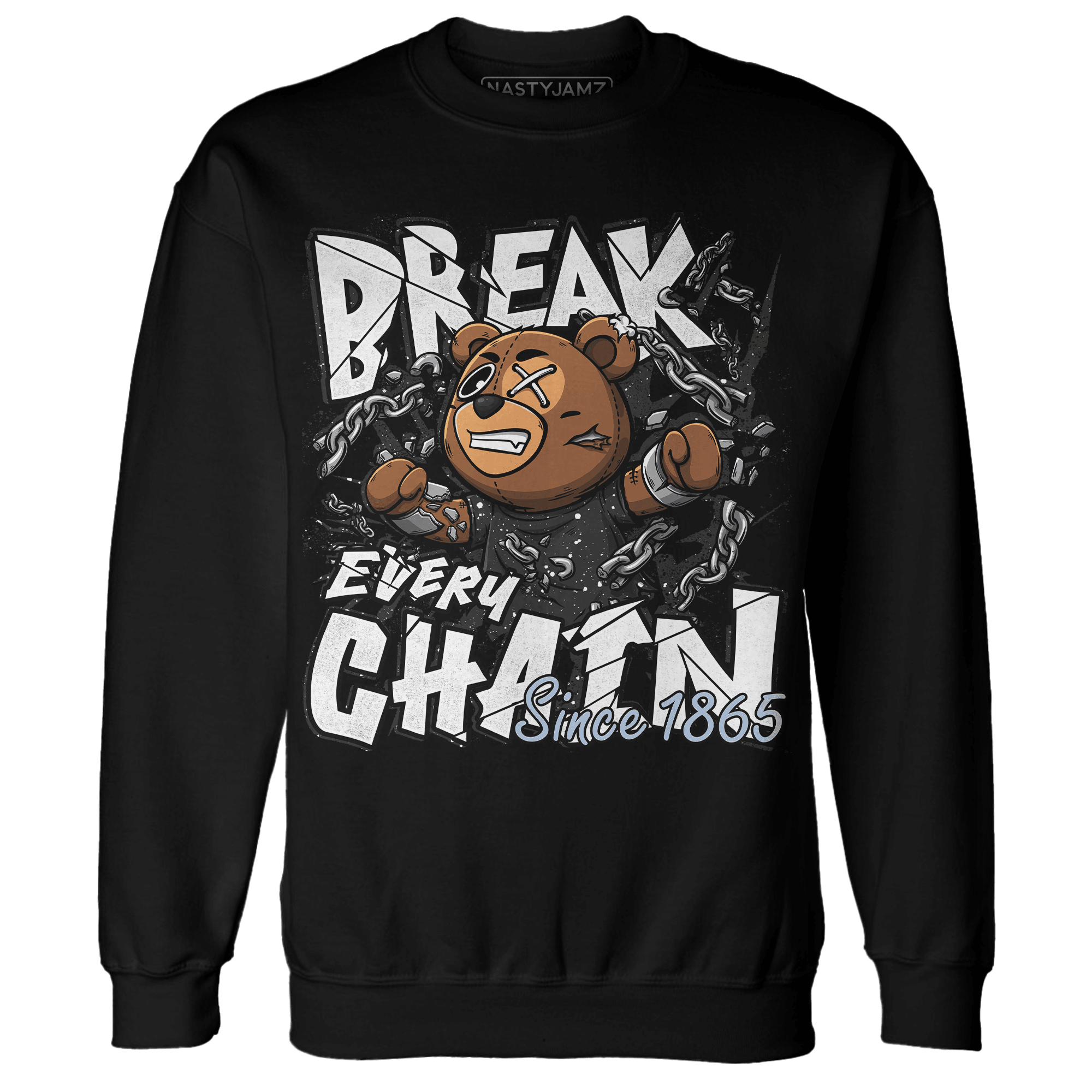 Reverse Oreo 6s Sweatshirt Match BER Break Chain - NastyJamz