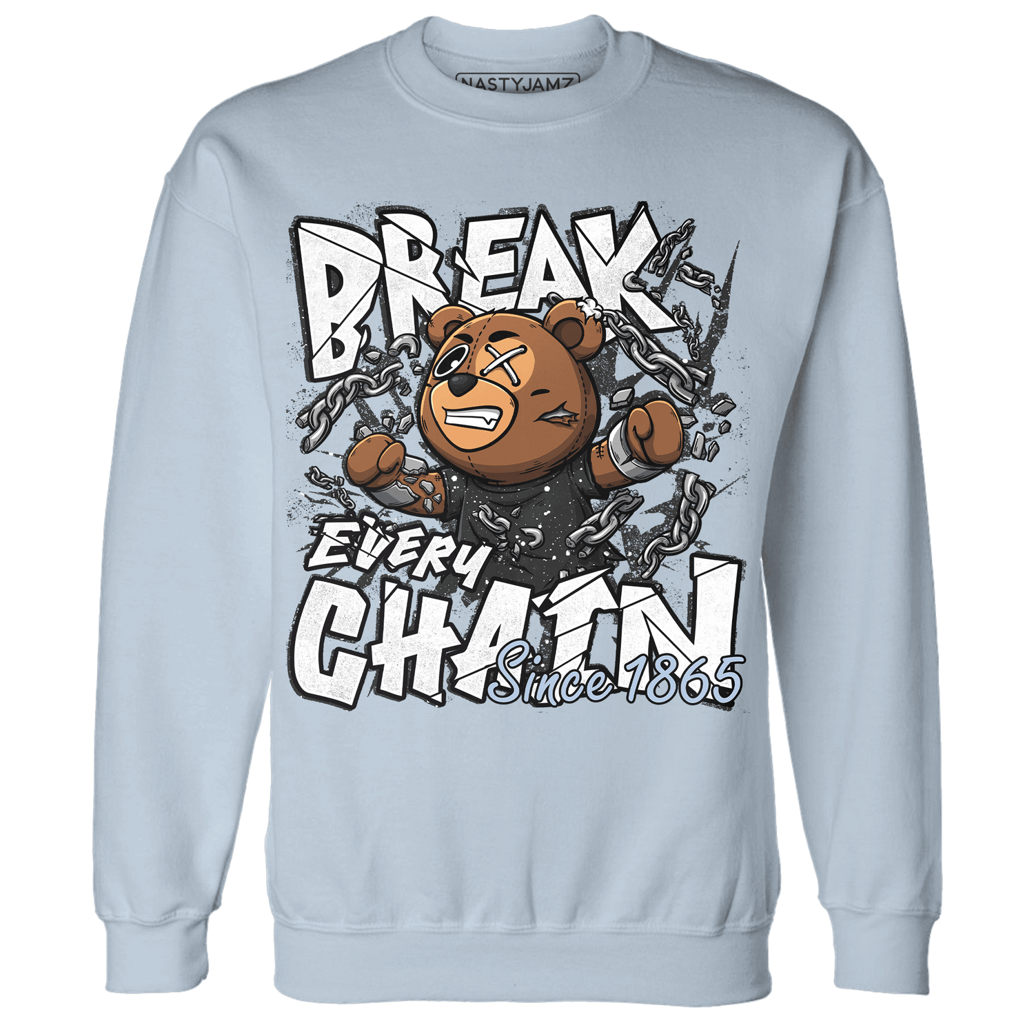 Reverse Oreo 6s Sweatshirt Match BER Break Chain - NastyJamz