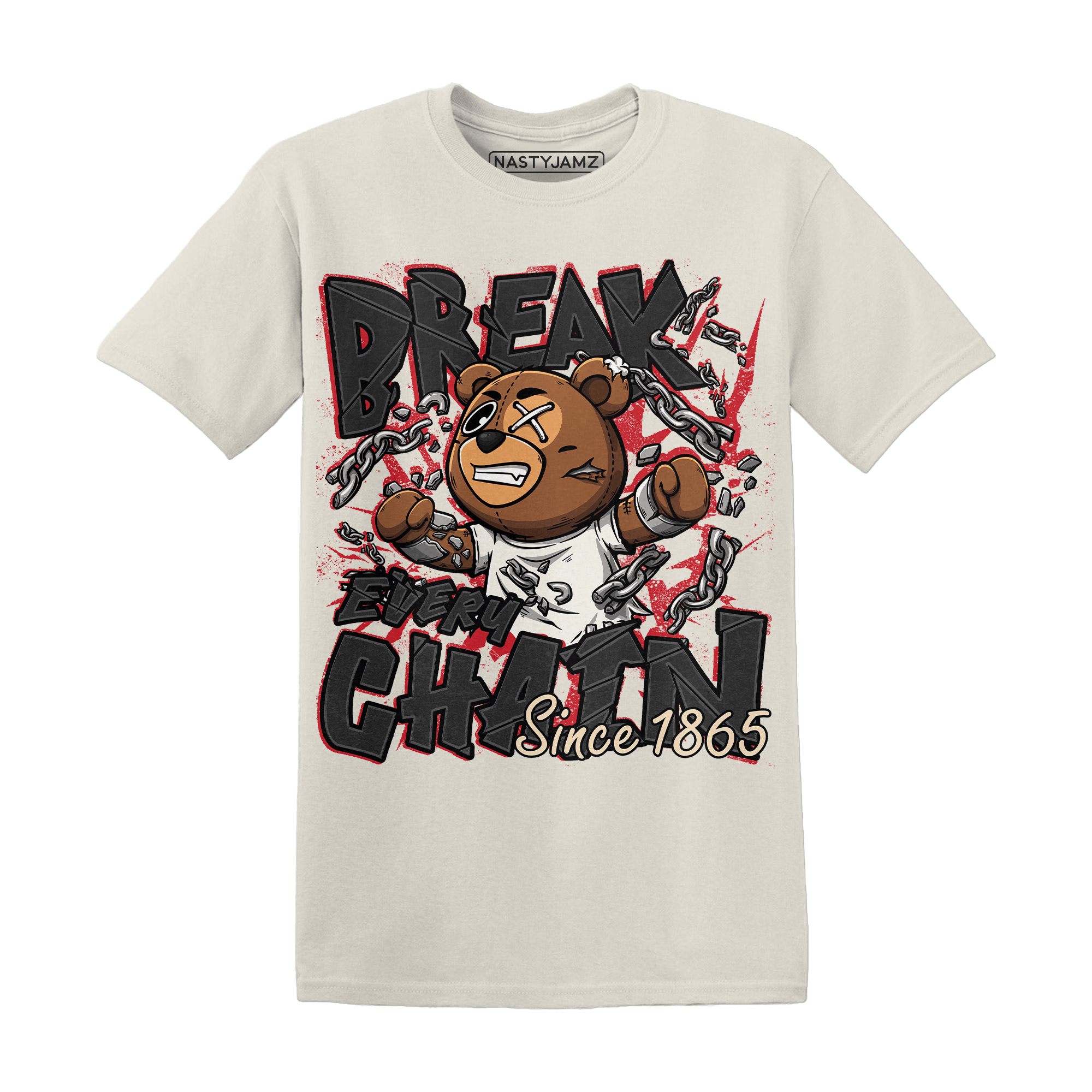 Jumman Jack University Red T Shirt BER Break Chain - NastyJamz