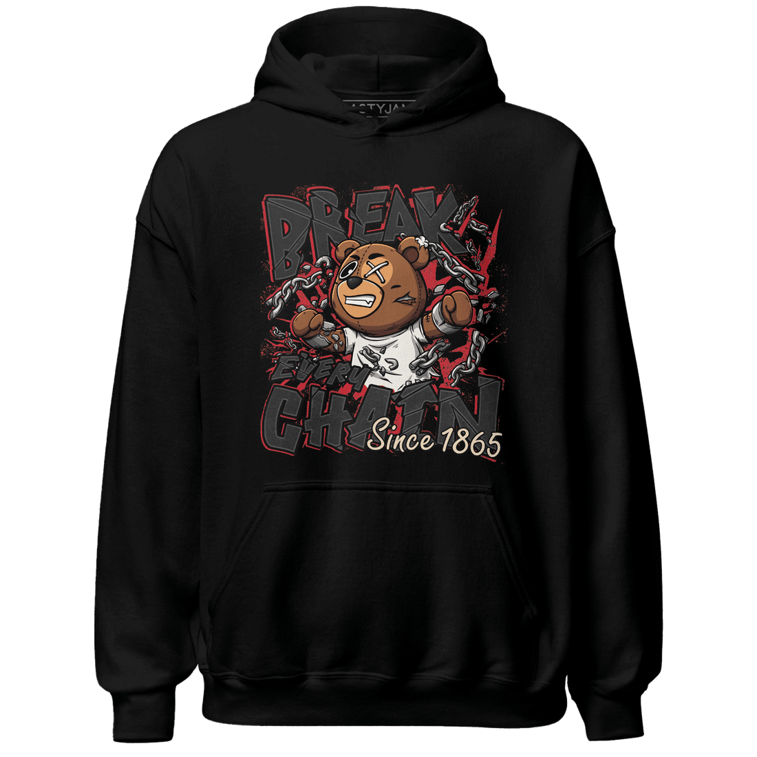 Jumman Jack University Red Hoodie Match BER Break Chain - NastyJamz