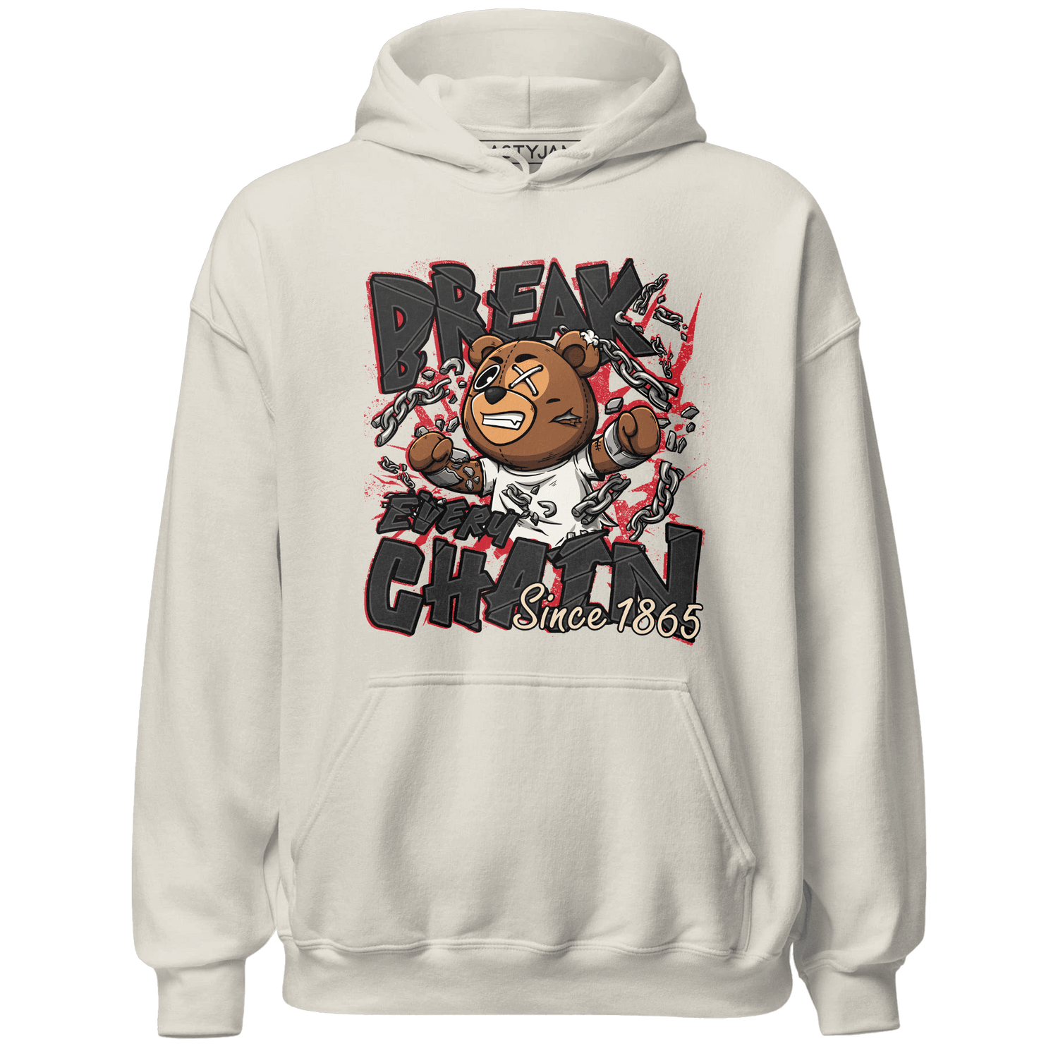 Jumman Jack University Red Hoodie Match BER Break Chain - NastyJamz