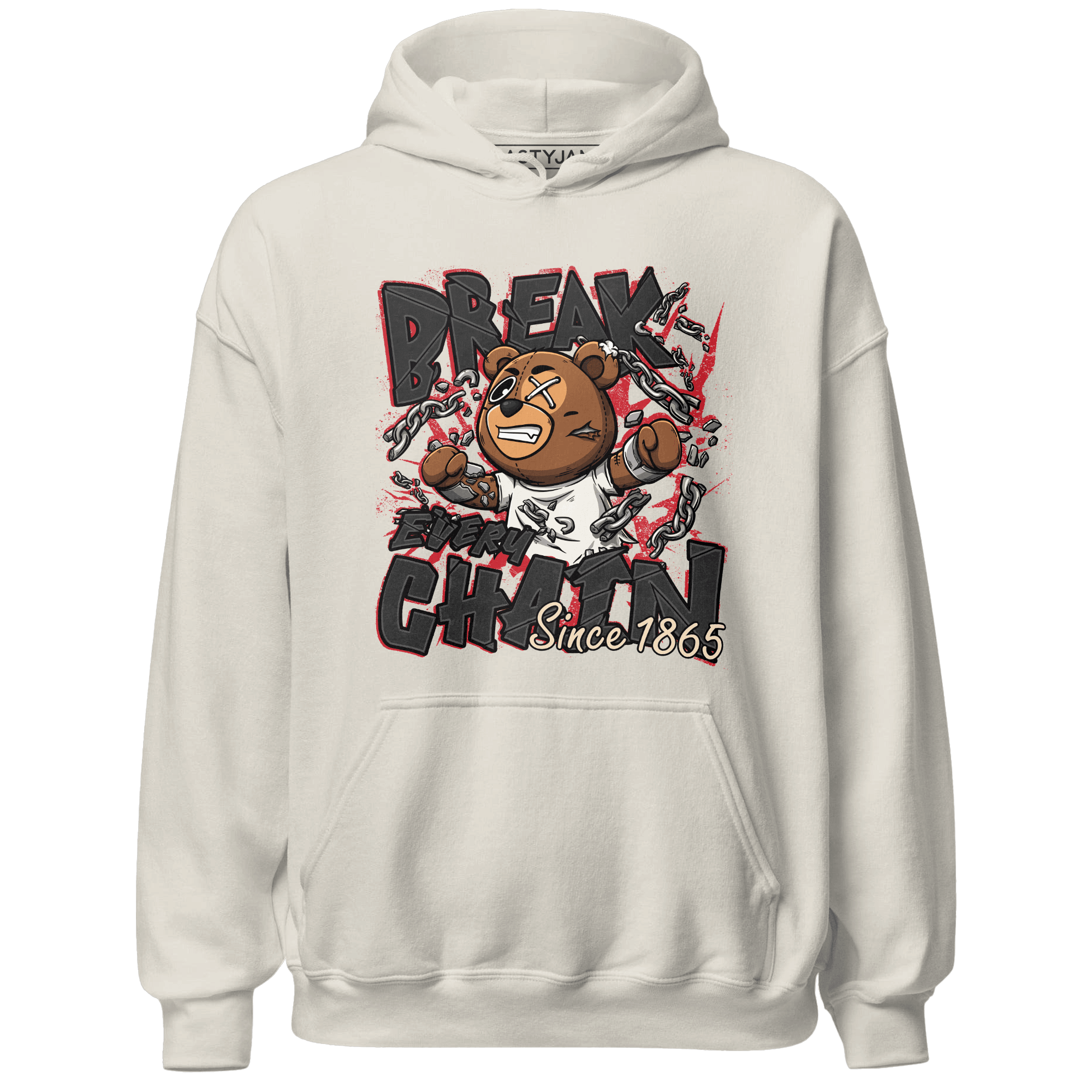 Jumman Jack University Red Hoodie Match BER Break Chain - NastyJamz